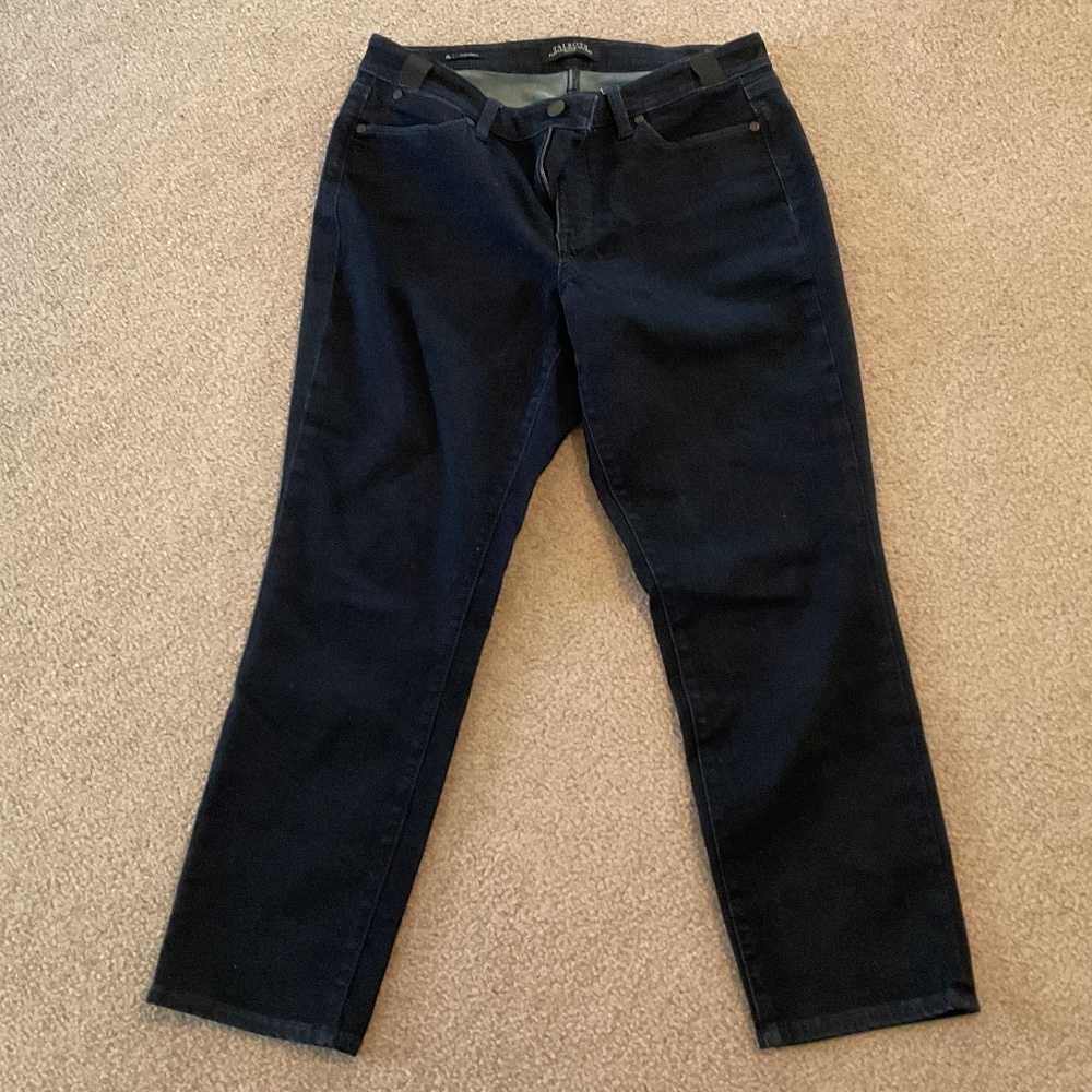 size 8p, waist up to 31, Talbots jeans